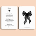 Kerst menu zwarte strik Studio Miron