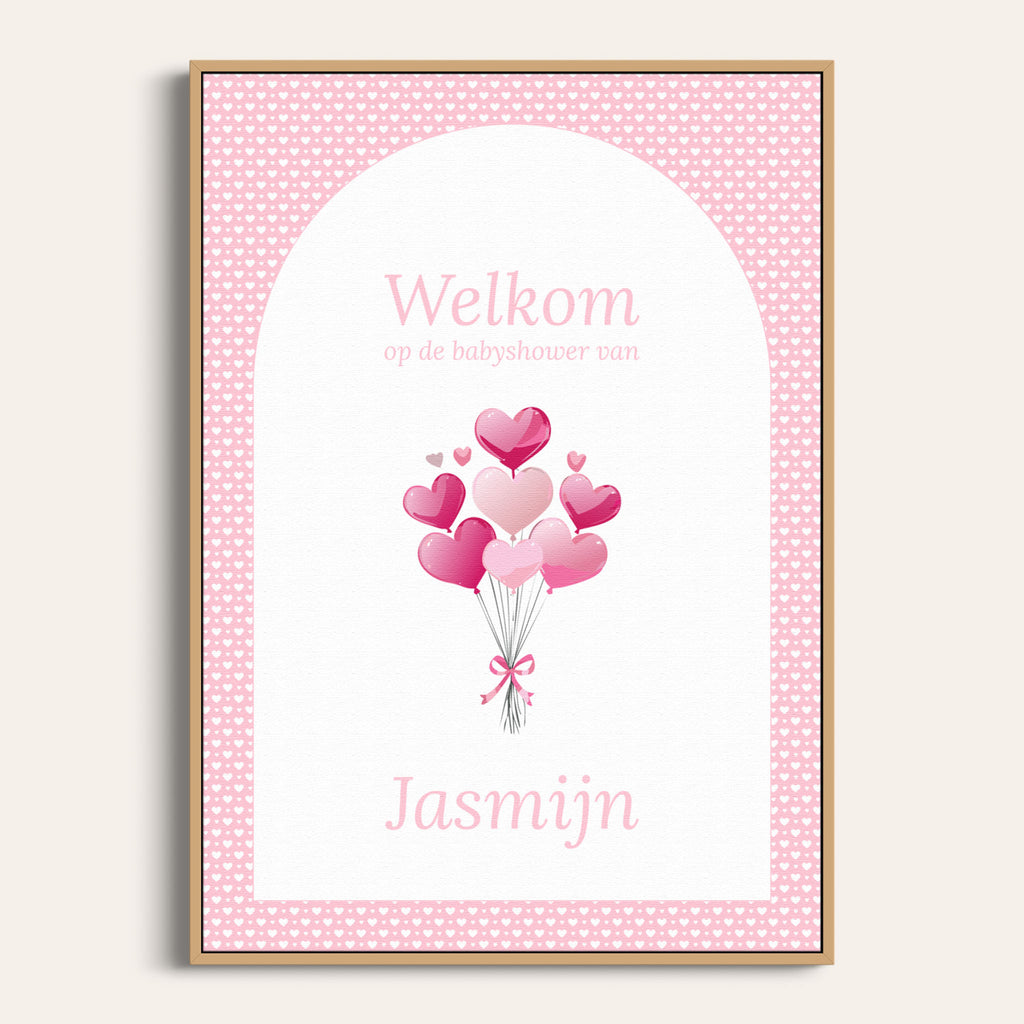 Babyvoorspellingen & Voor de Ouders - Roze Hartjes Met Strikje