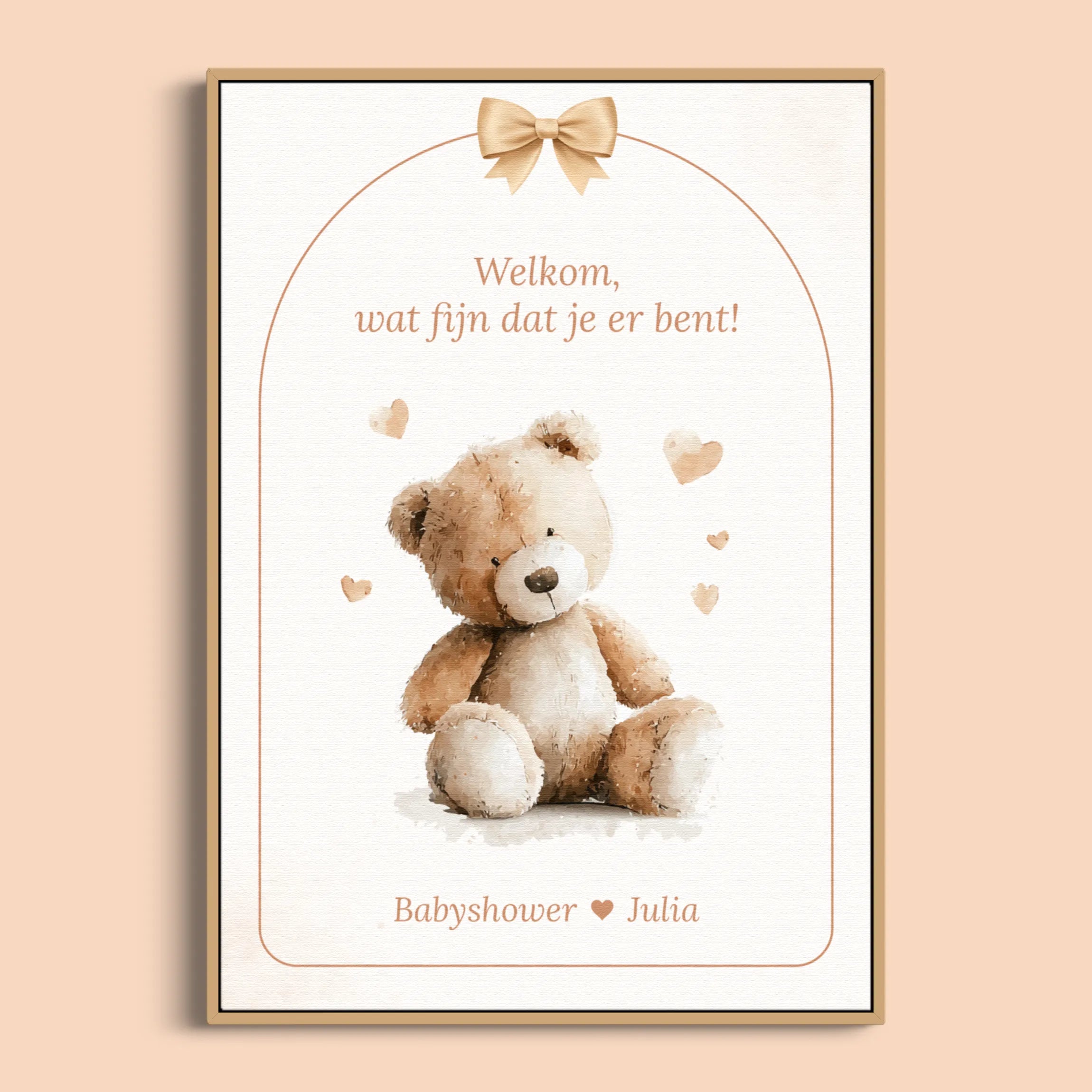 Baby Shower Poster – Welcome Poster | Boho Bow
