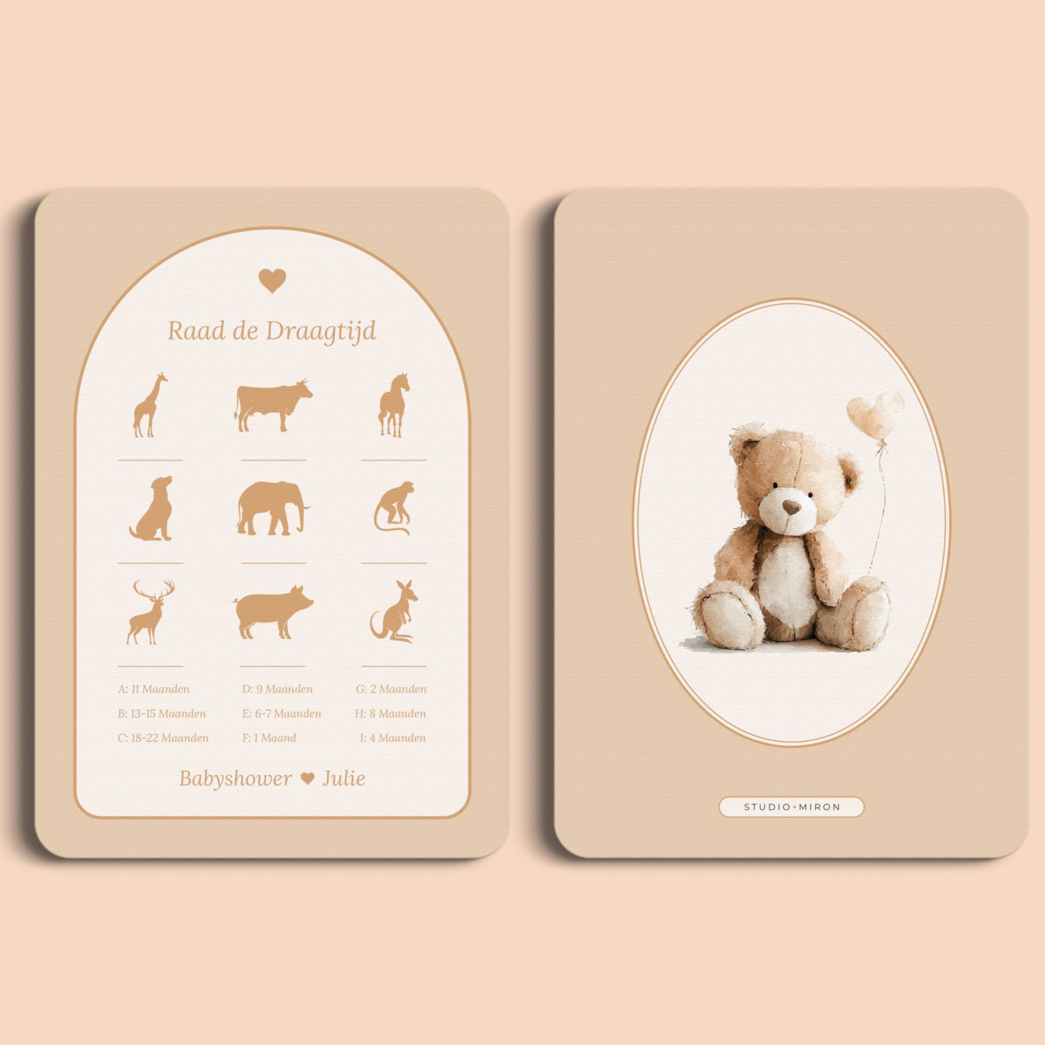 Raad de Draagtijd | Boho Zand met Beertje