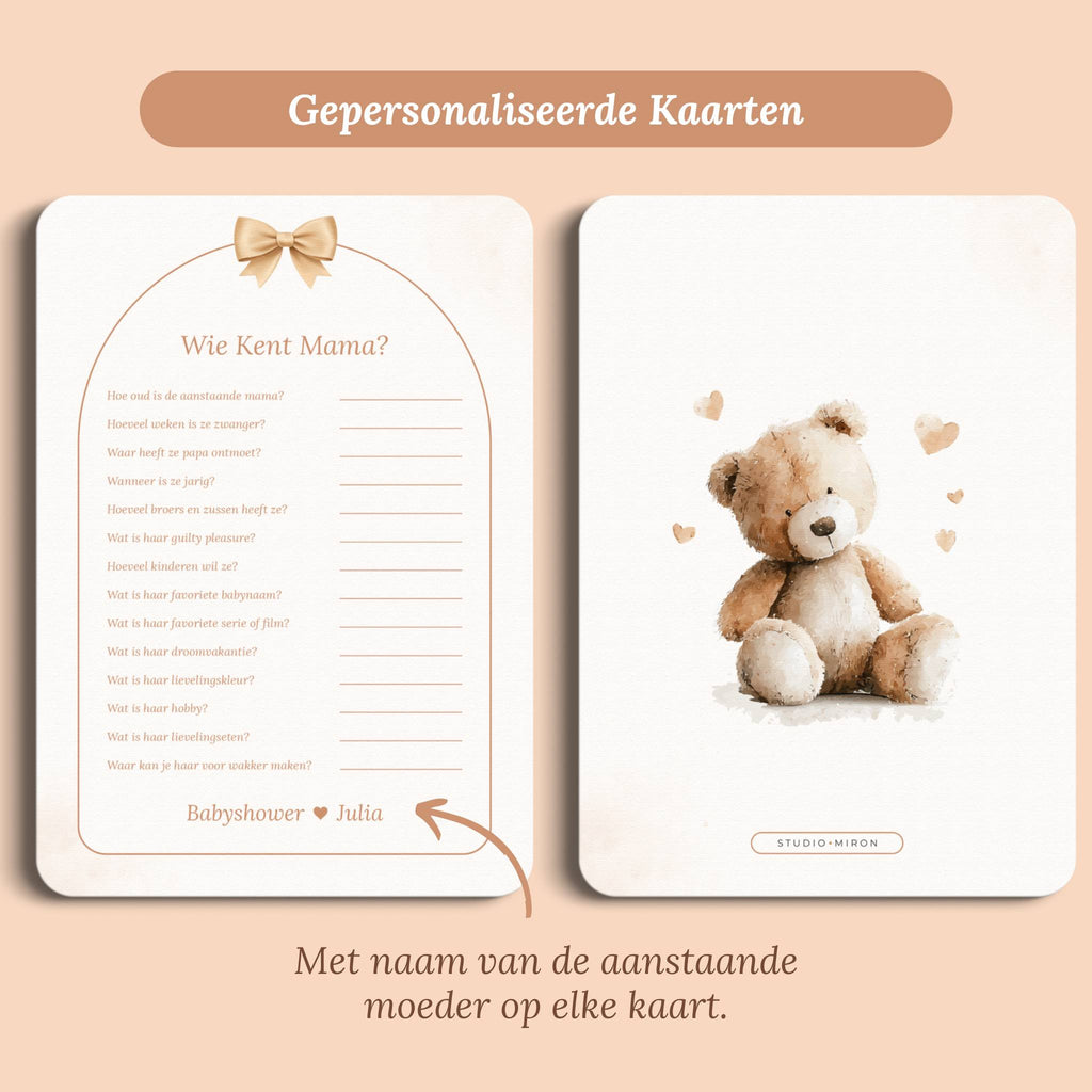 Baby Shower Game – Who Knows Mommy | Boho Bow