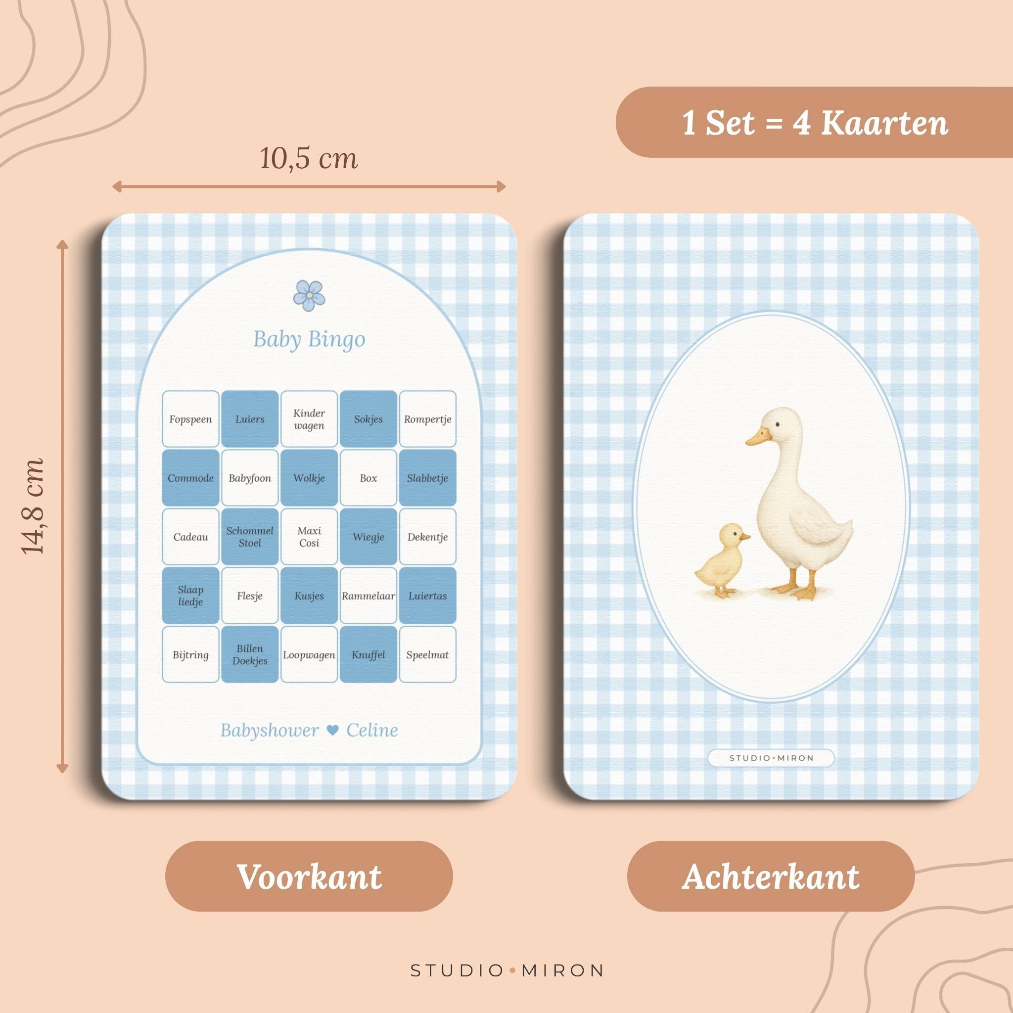 Spellenpakket 1 | Gingham Blauw